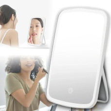 Сучасне дзеркало з LED-підсвіткою та сенсорним керуванням - ідеальний помічник у макіяжі